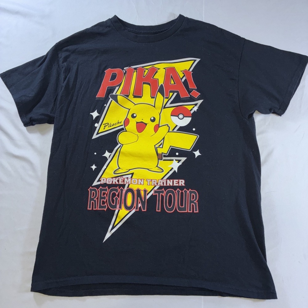 Pokémon Trainer Pikachu Region Tour Shirt Men's Size L - Picture 2 of 10